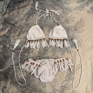 Andi Bagus - Crochet Bikini Set with Wooden Beads